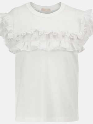 Bavlněné tričko Alaã¯a bílé
