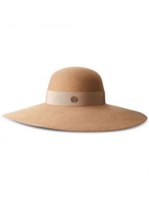Woll mütze Maison Michel braun