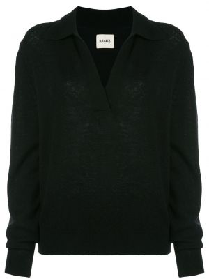 Jersey de tela jersey Khaite negro