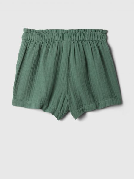 Mušelínové šortky Gap zelená