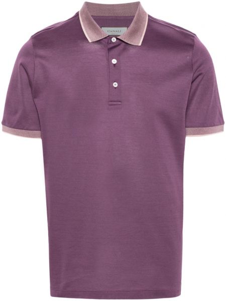 Polo marškinėliai Canali violetinė