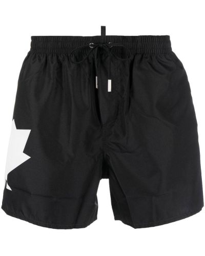 Trykt shorts Dsquared2 svart