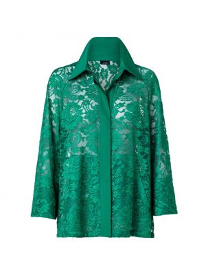 Кружевной пиджак Akris зеленый