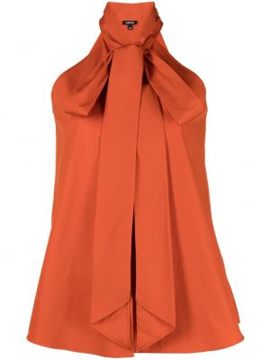 Памучна блуза с панделка Aspesi оранжево