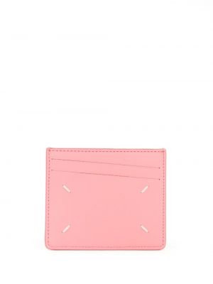 Kožená peněženka Maison Margiela růžová