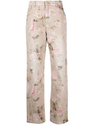 Trykt floral straight jeans Blumarine