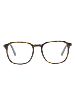 Brille mit print Moncler Eyewear braun