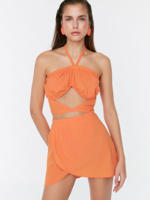 Kravata Trendyol oranžová