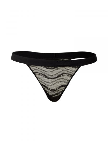 Chiloți tanga Calvin Klein Underwear negru