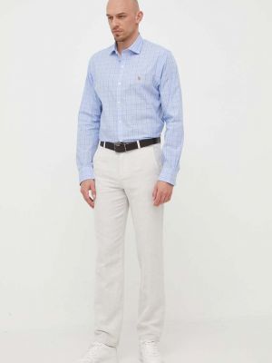 Jednobarevné kalhoty United Colors Of Benetton béžové