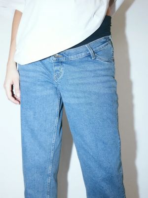 Прямые джинсы H&m синие