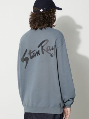 Pamučna hoodie s kapuljačom Stan Ray siva