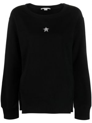 Bluza z kryształkami w gwiazdy Stella Mccartney czarna