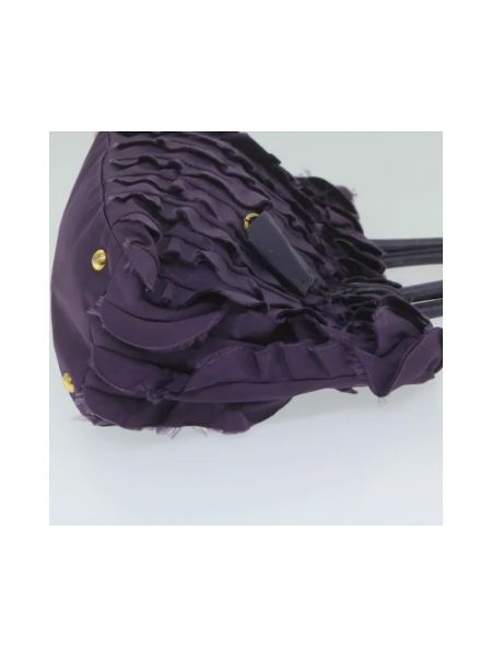 Bolso shopper de nailon retro Prada Vintage violeta