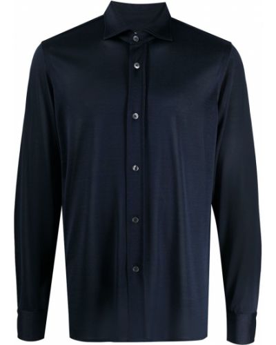 Camisa de tela jersey Tom Ford azul