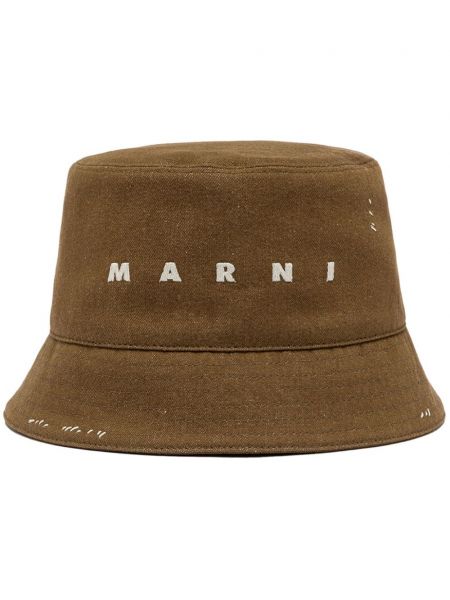 Hat Marni brun