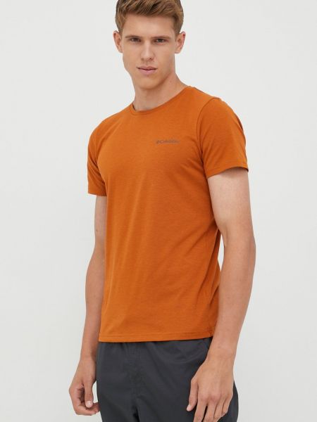Тениска с дълъг ръкав Columbia оранжево