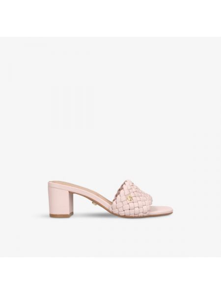 Кожаные туфли на каблуке из искусственной кожи Carvela розовые