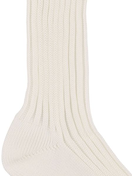 Calcetines de algodón Auralee blanco