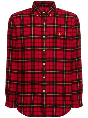 Фланелена риза Polo Ralph Lauren червено