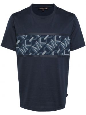 Pruhované tričko Michael Kors modré