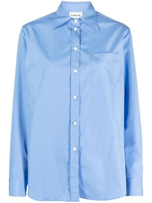 Памучна риза с джобове P.a.r.o.s.h. синьо