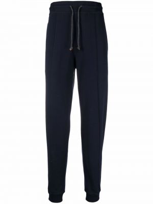 Pantalones de chándal ajustados Brunello Cucinelli azul