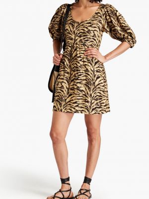 Тигровое платье мини с принтом с животным принтом Ba&sh