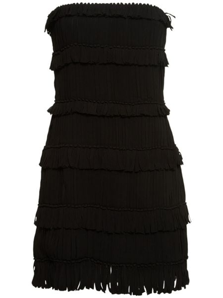 Jedwabna sukienka mini Interior czarna