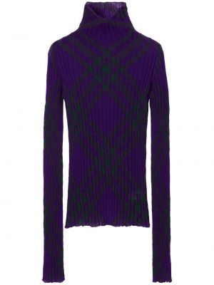 Rūtainas džemperis Burberry violets