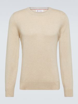 Maglione di cachemire Brunello Cucinelli beige