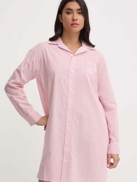 Spalna srajca Lauren Ralph Lauren roza