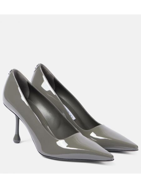 Lack läder pumps Jimmy Choo grå