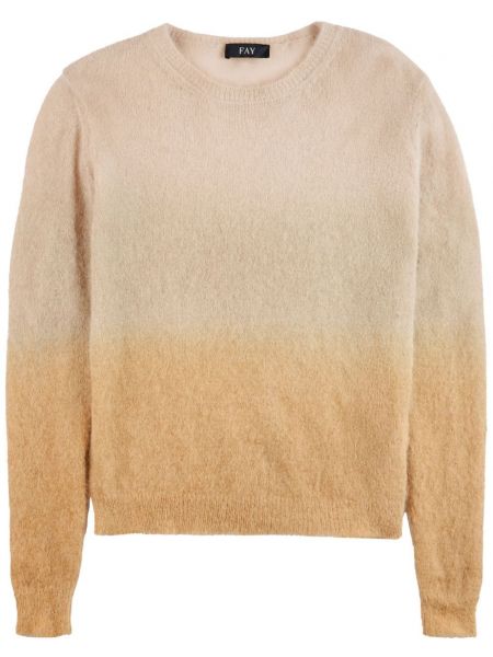 Pull à motif dégradé Fay beige