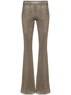 Pantaloni cu imagine cu imprimeu abstract Jade Cropper