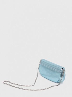 Kožená kabelka Gianni Chiarini modrá