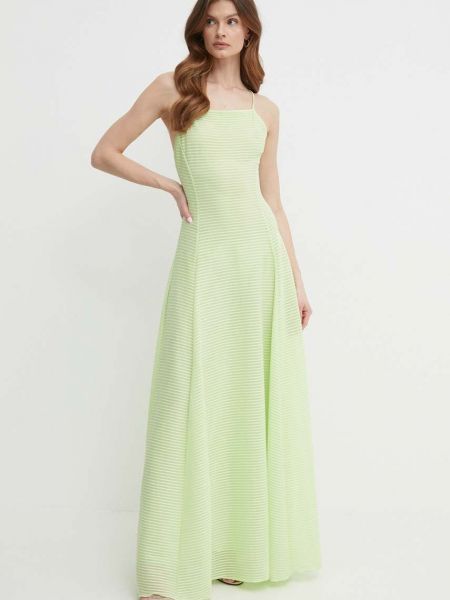 Длинное платье Emporio Armani зеленое