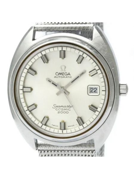 Zegarek automatyczny ze stali chirurgicznej retro Omega Vintage srebrny