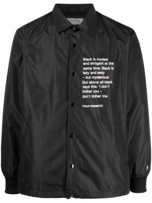 Camicia con stampa Yohji Yamamoto nero
