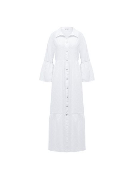 Льняное платье La Fabbrica Del Lino, белое