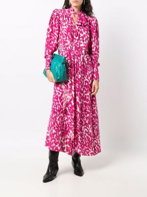 Vestido leopardo Isabel Marant rosa