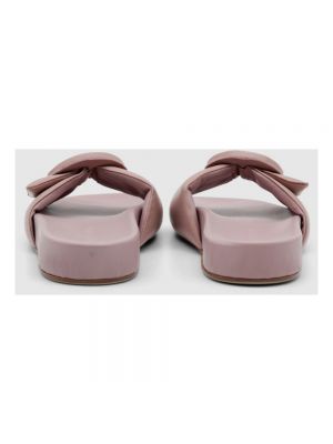 Zapatillas de cuero con hebilla Pomme D'or rosa