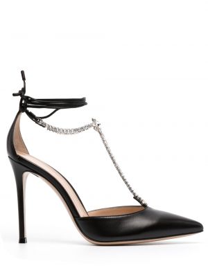 Pumps mit kristallen Gianvito Rossi schwarz