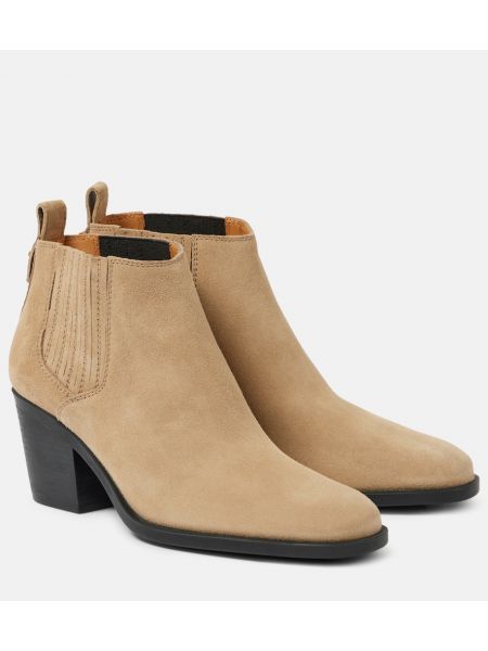 Ankelstövlar i mocka Tod's beige