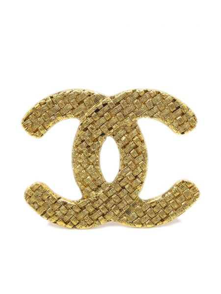Tepitud pross Chanel Pre-owned kuldne