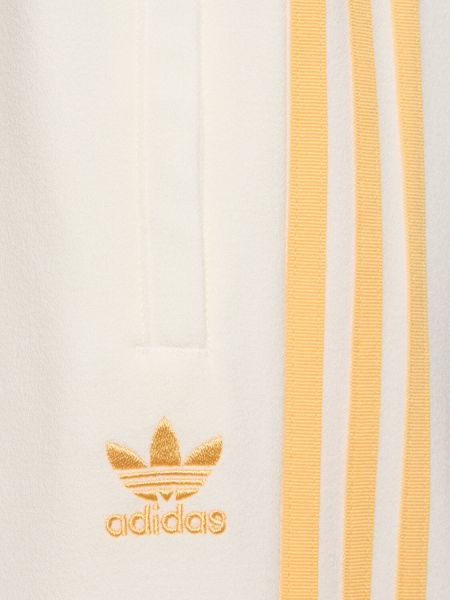 Pantalones de chándal de crepé Adidas Originals blanco