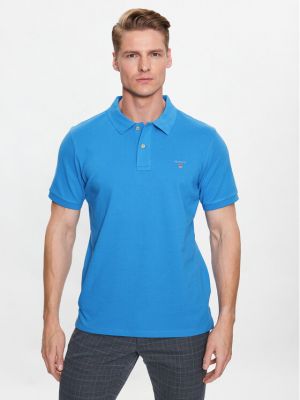 Polo marškinėliai Gant mėlyna