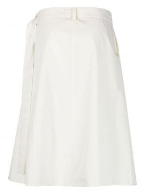 Bavlněné midi sukně Studio Nicholson bílé