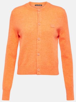 Cardigan di lana Acne Studios arancione