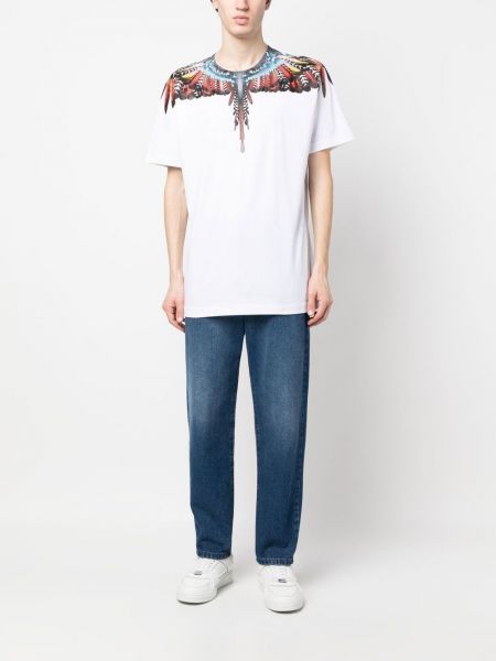 T-shirt en coton à imprimé Marcelo Burlon County Of Milan blanc